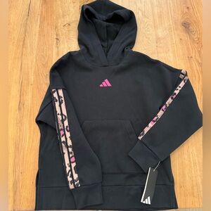 Adidas Black Loose Fit Hoodie